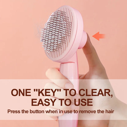 ElureHealth™ Self Cleaning Slicker Brush & Hair Remover for Pet