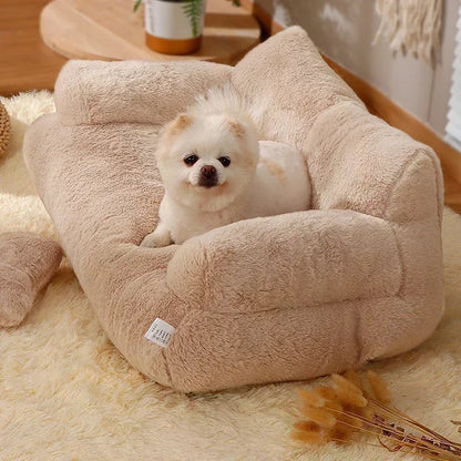 SnugSofa: Winter-Ready Pet Sleeping Cushion