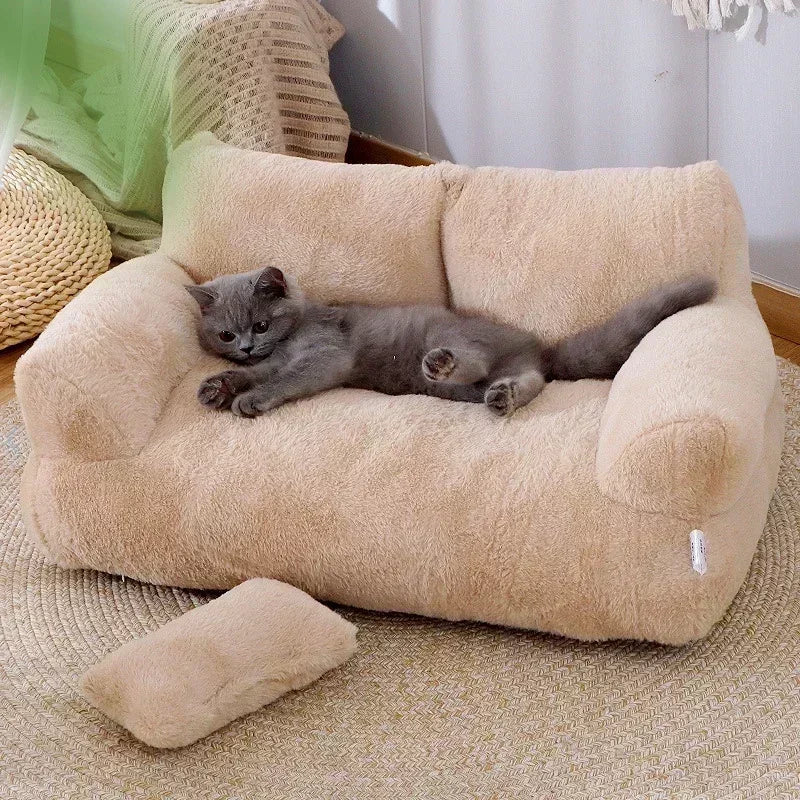 SnugSofa: Winter-Ready Pet Sleeping Cushion