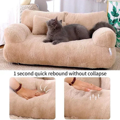 SnugSofa: Winter-Ready Pet Sleeping Cushion