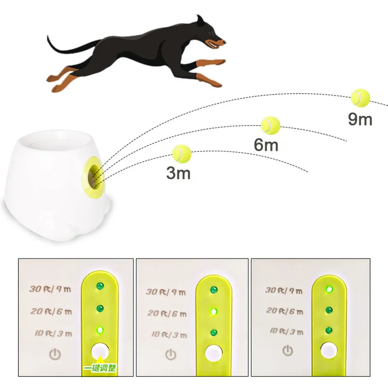 ElureHealth™ Tennis Ball Launcher for Endless Pet Playtime